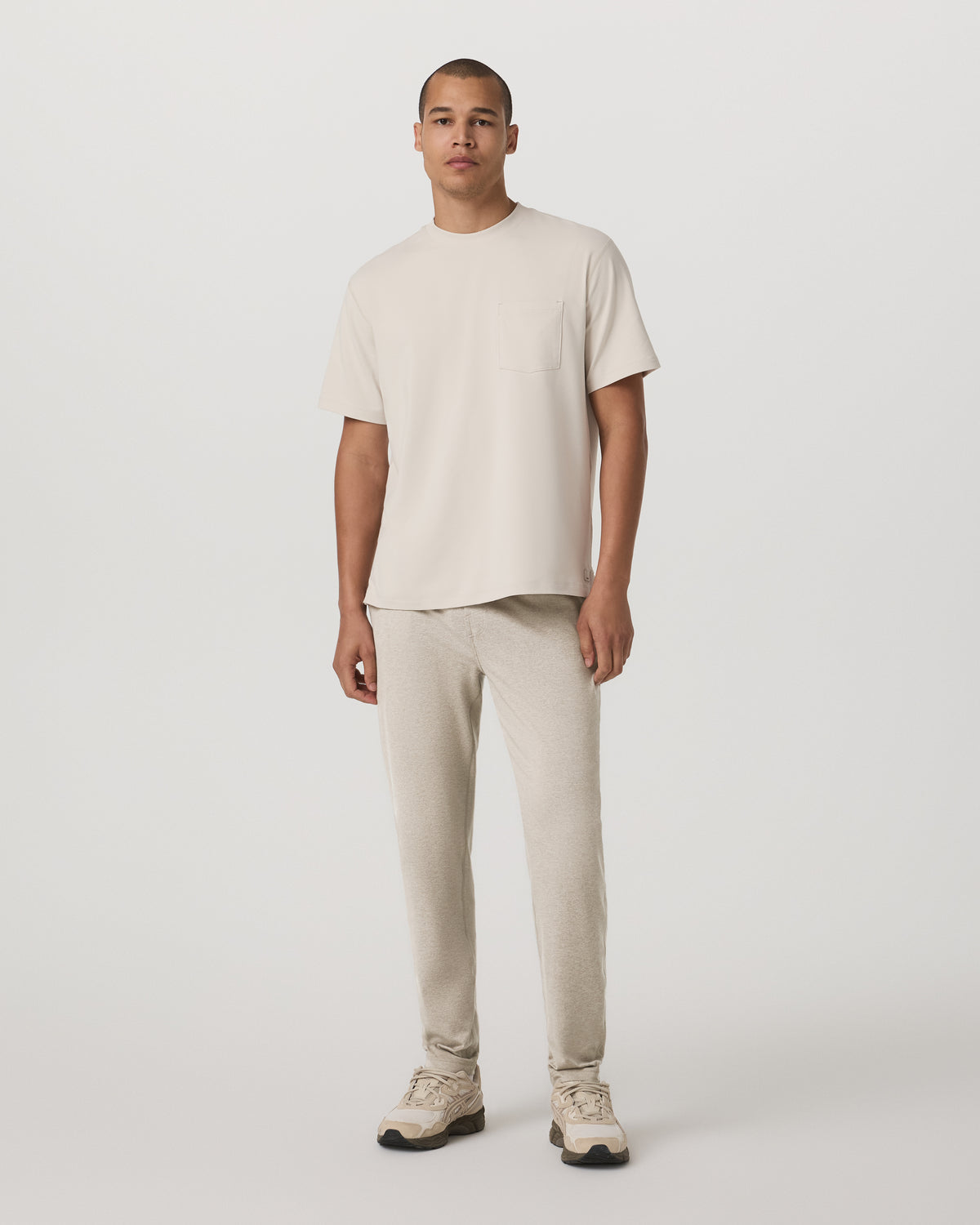 Men's Short Sleeve Ponto Pocket Tee - Relaxed Fit Bone | Vuori Sale
