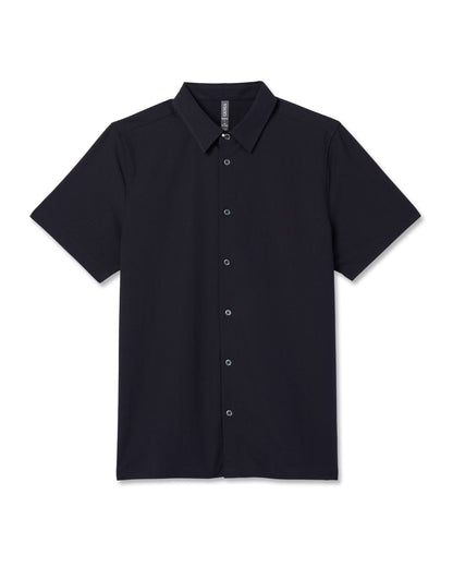 Short-Sleeve Manhattan Button Down Black | Vuori On sale