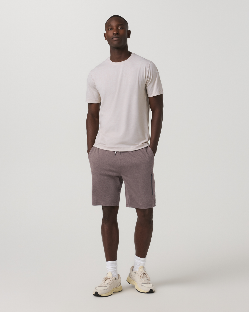 Short Sleeve Everyday Tee Men's Oatmeal Heather Shirt | Vuori Online