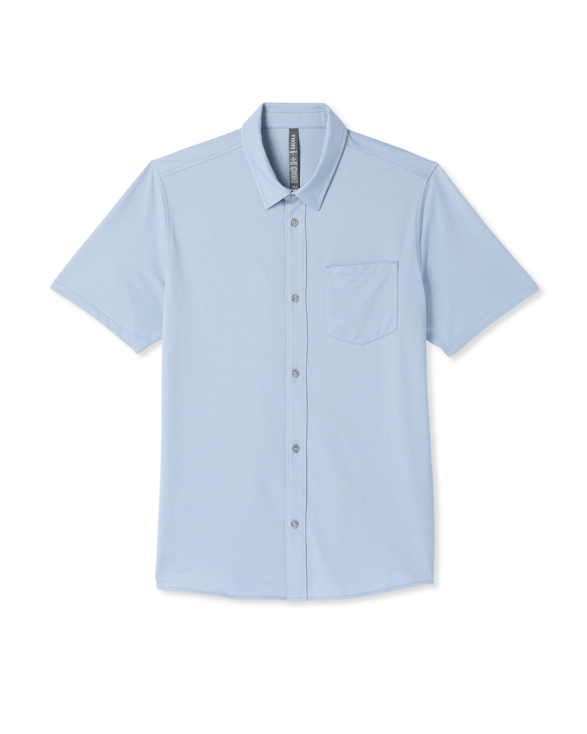 Short Sleeve Knit Oxford Button Down - Classic Fit Blue | Vuori Outlet