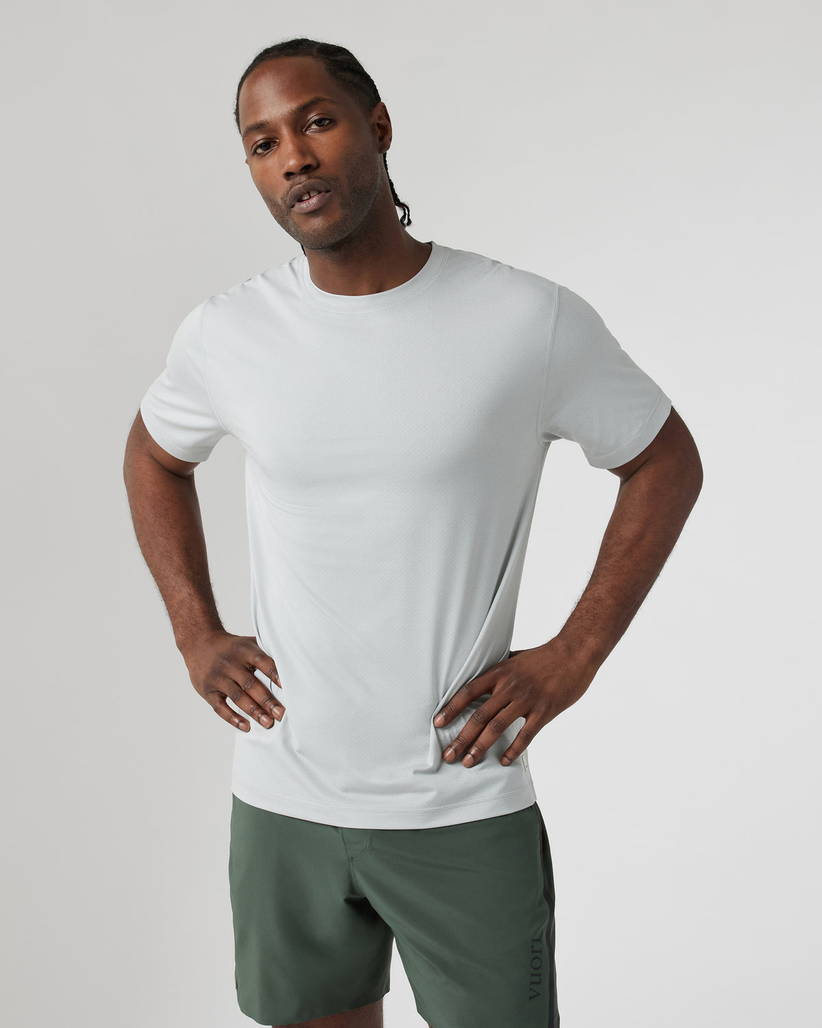 Tradewind Performance Tee 2.0 Sky Grey Heather | Vuori US