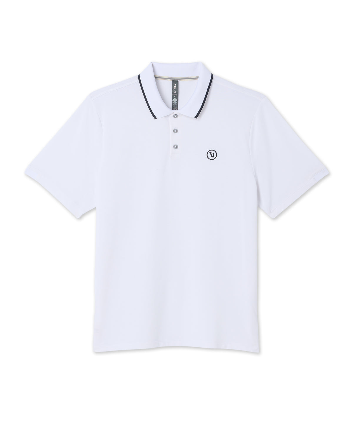 Short Sleeve Gamepoint Polo 2.0 Men's White Polo Shirt | Vuori Discount