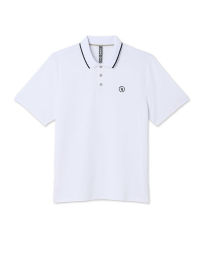 Short Sleeve Gamepoint Polo 2.0 Men's White Polo Shirt | Vuori Discount