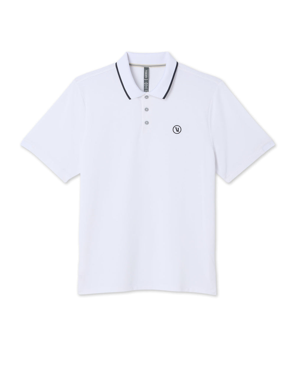 Short Sleeve Gamepoint Polo 2.0 Men's White Polo Shirt | Vuori Discount