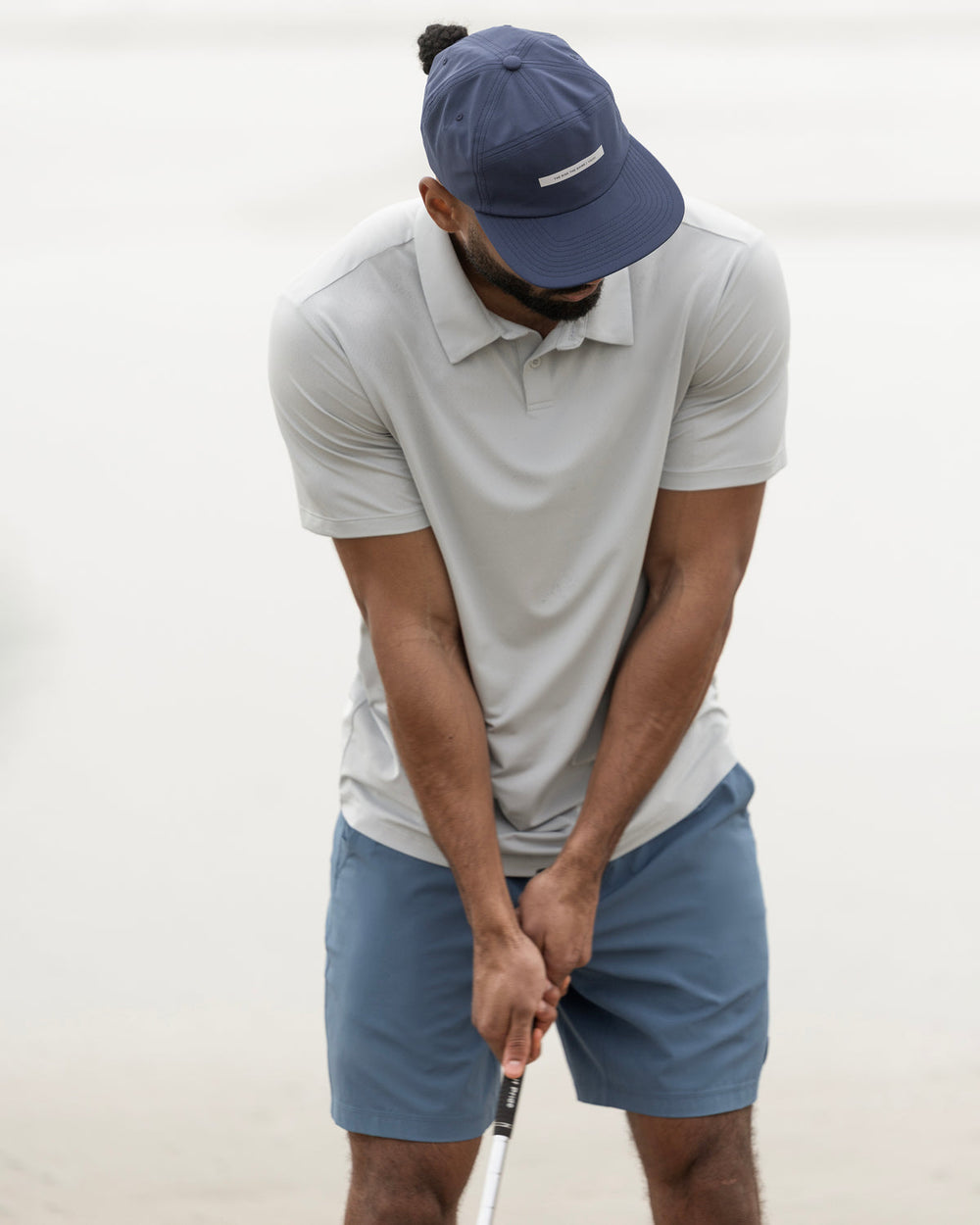 Short Sleeve Viewpoint Polo 2.0 Men's Sky Grey Shirt | Vuori Sale
