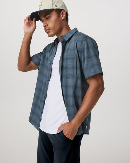 Short Sleeve Plaid Button Down Shirt Men's Abyss Shirt | Vuori On sale