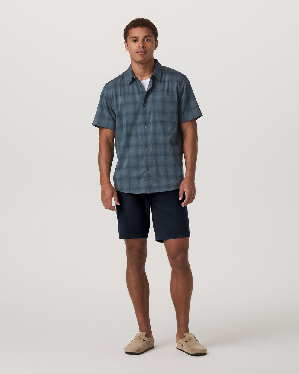 Short Sleeve Plaid Button Down Shirt Men's Abyss Shirt | Vuori On sale