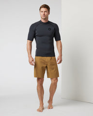 Short Sleeve Yulex Wetsuit Top Washed Black | Vuori For sale