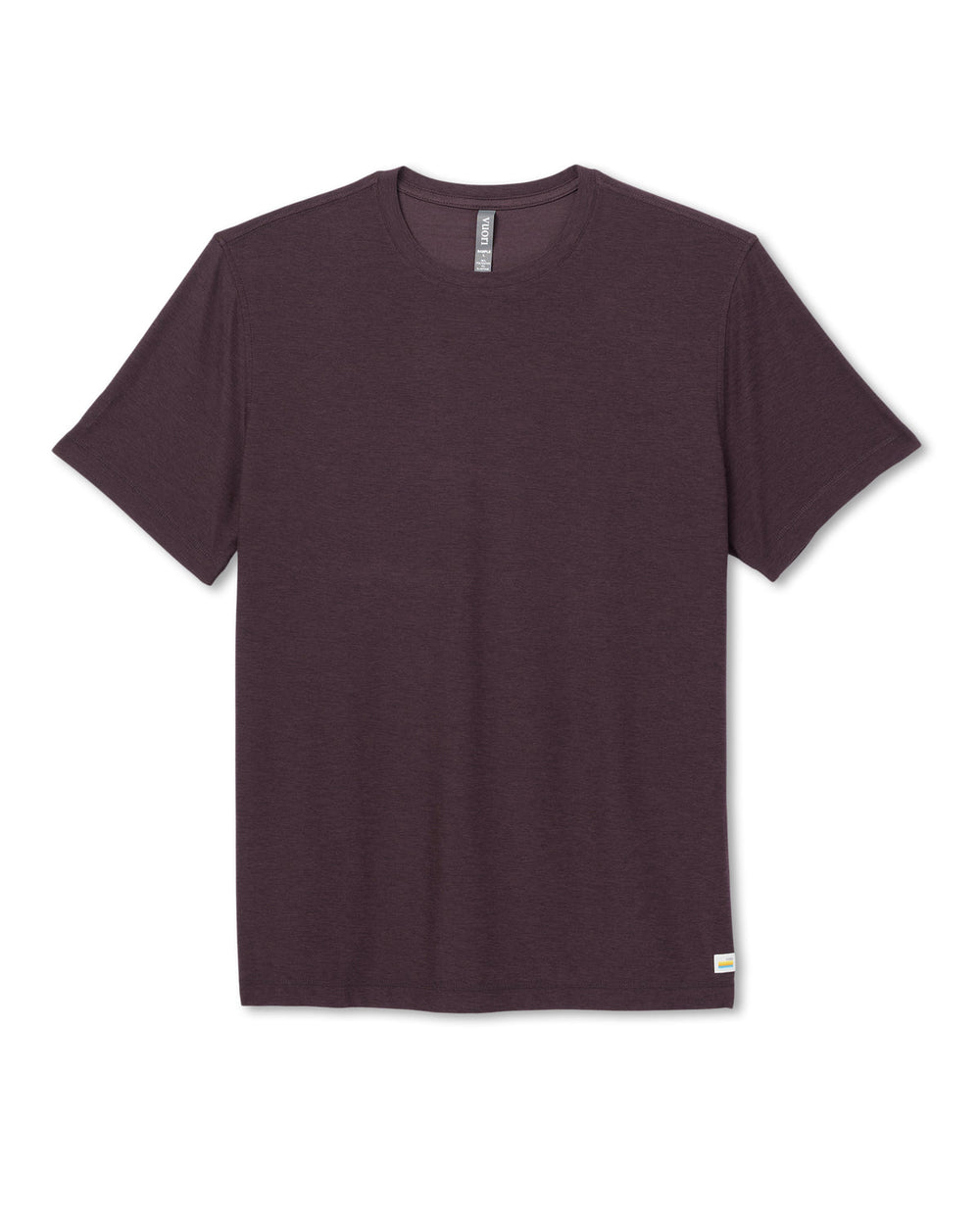 Strato Tech Tee Men's Raisin Heather Performance Shirt | Vuori Online