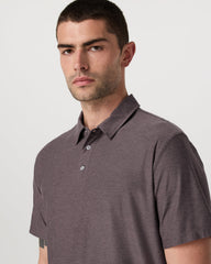 Strato Tech Polo Men's Huckleberry Heather Polo Shirt | Vuori Outlet