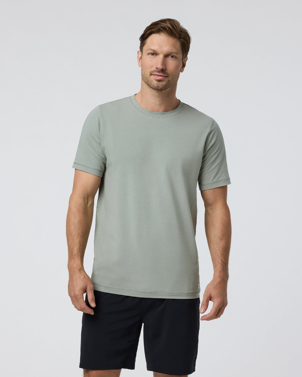Tuvalu Tee Agave Green Cotton T-Shirt | Vuori Clothing