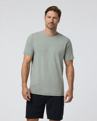 Tuvalu Tee Agave Green Cotton T-Shirt | Vuori Clothing