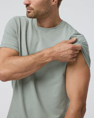 Tuvalu Tee Agave Green Cotton T-Shirt | Vuori Clothing