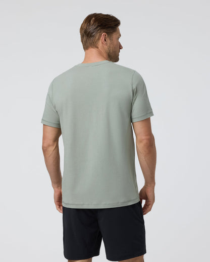 Tuvalu Tee Agave Green Cotton T-Shirt | Vuori Clothing