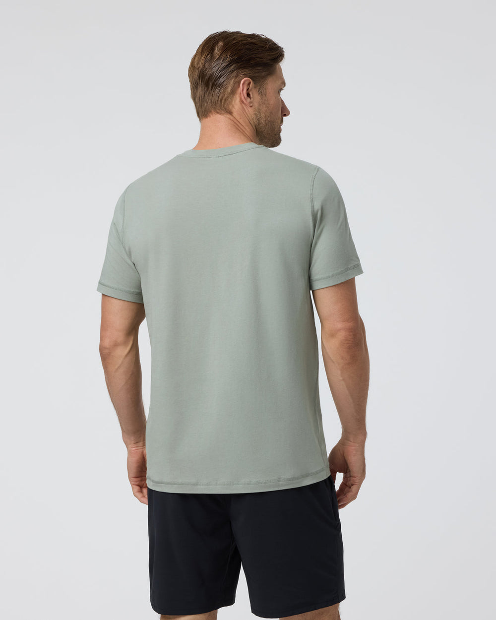 Tuvalu Tee Agave Green Cotton T-Shirt | Vuori Clothing