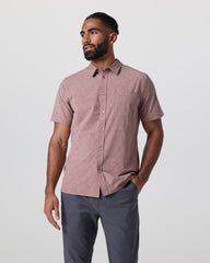 Short Sleeve Bridge Button Down Zion Rose Water Lily | Vuori Discount