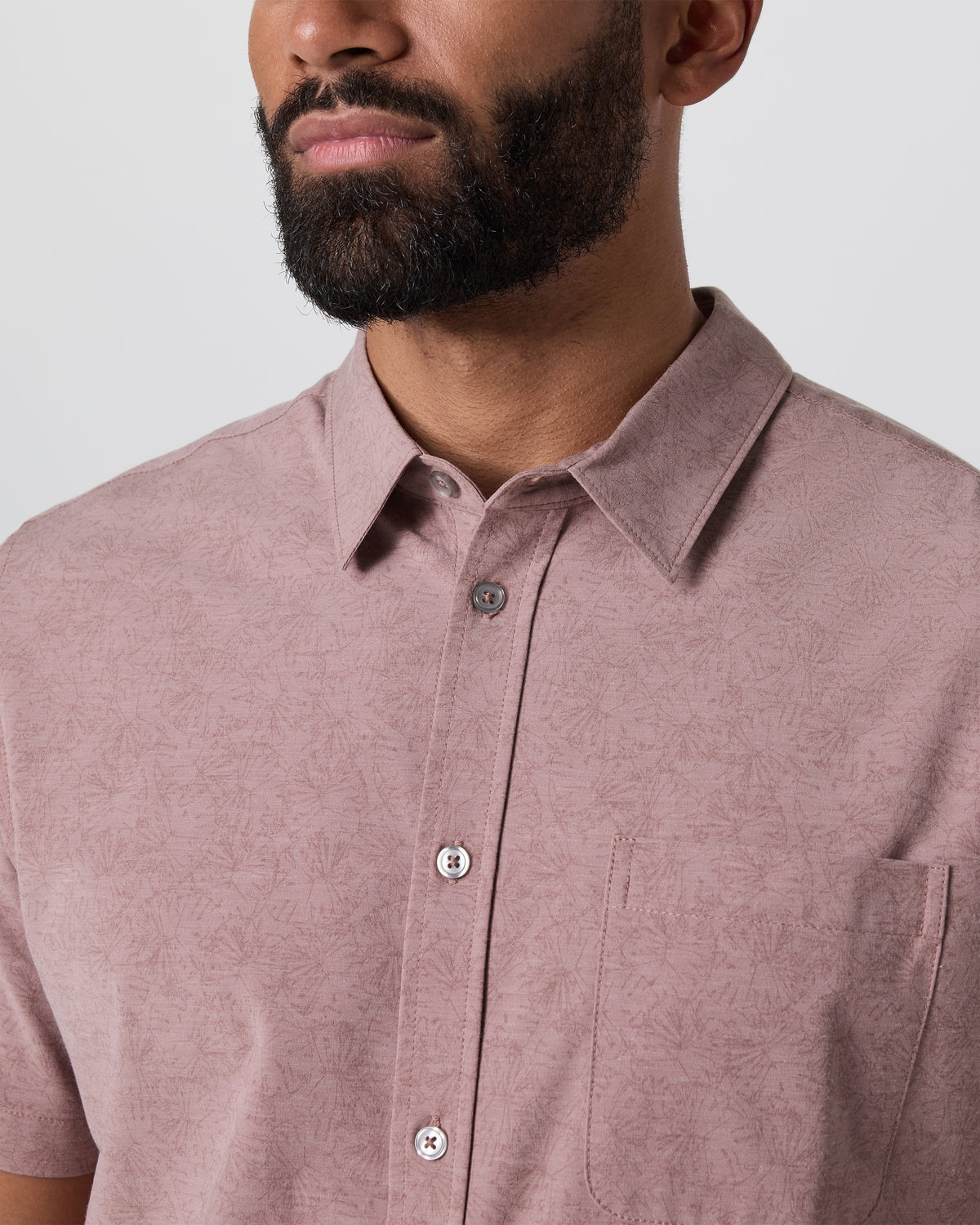 Short Sleeve Bridge Button Down Zion Rose Water Lily | Vuori Discount