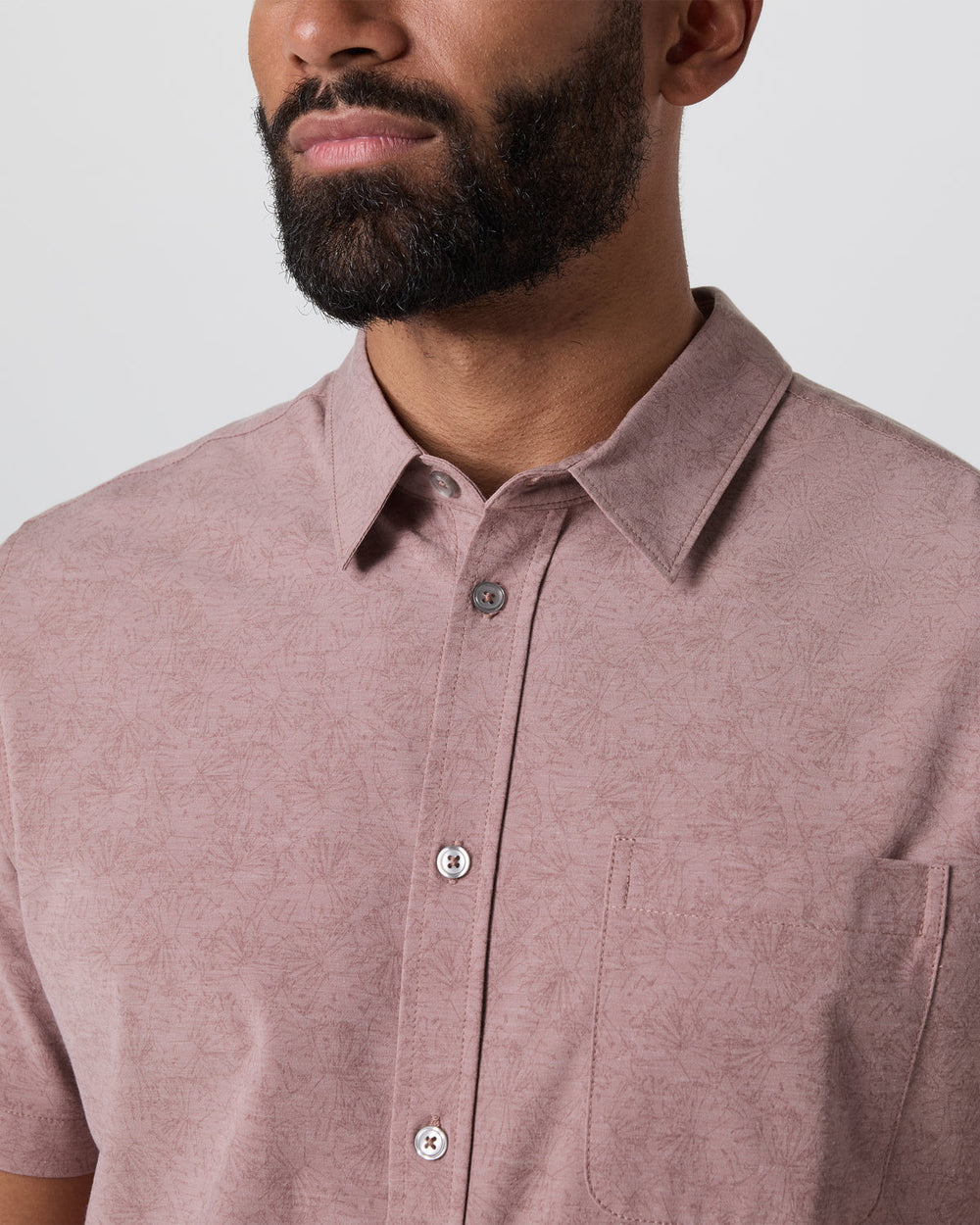 Short Sleeve Bridge Button Down Zion Rose Water Lily | Vuori Discount