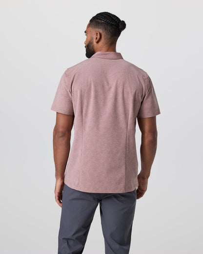 Short Sleeve Bridge Button Down Zion Rose Water Lily | Vuori Discount