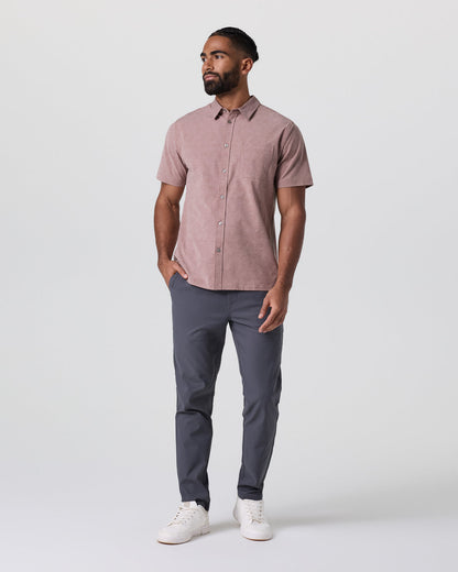 Short Sleeve Bridge Button Down Zion Rose Water Lily | Vuori Discount