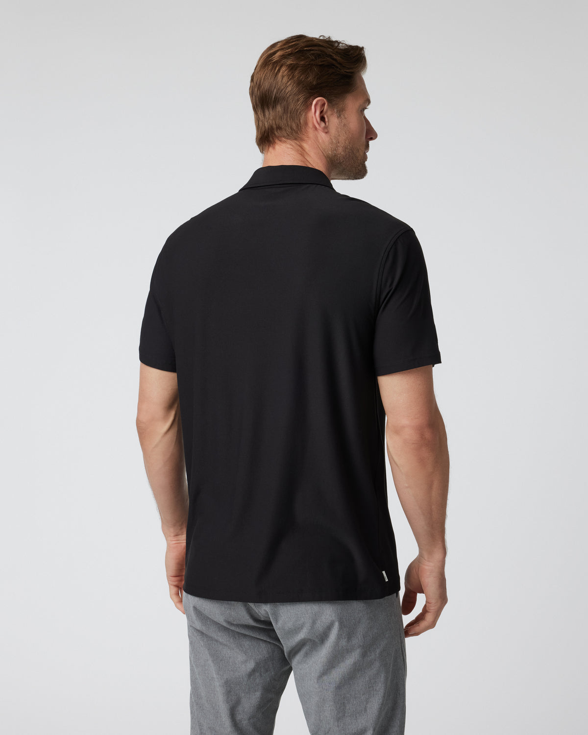 Short Sleeve Strato Button Down Men's Black Shirt | Vuori Sale