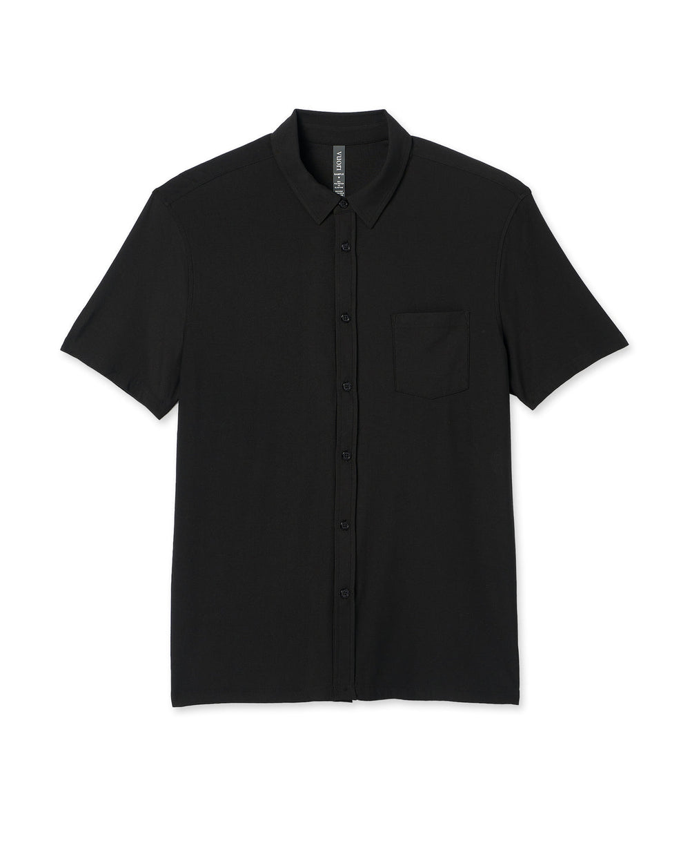 Short Sleeve Strato Button Down Men's Black Shirt | Vuori Sale