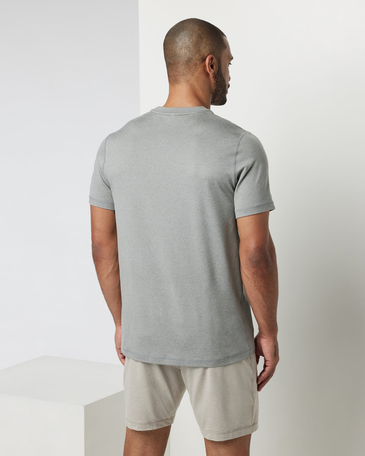 Short Sleeve Ponto Performance Tee Driftwood Heather | Vuori For sale