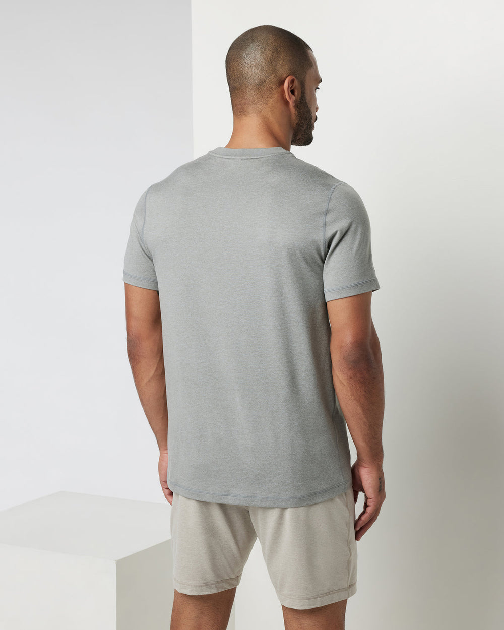 Short Sleeve Ponto Performance Tee Driftwood Heather | Vuori For sale