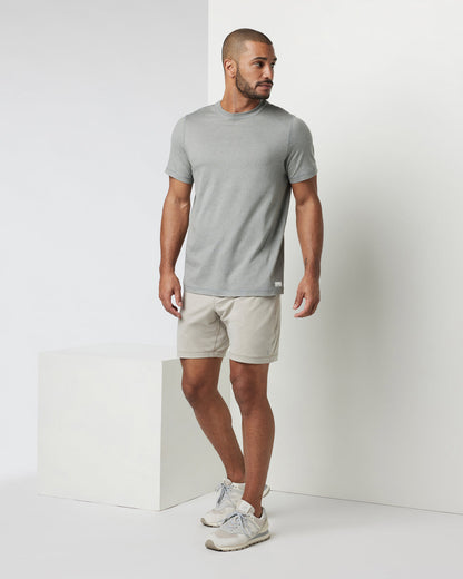 Short Sleeve Ponto Performance Tee Driftwood Heather | Vuori For sale