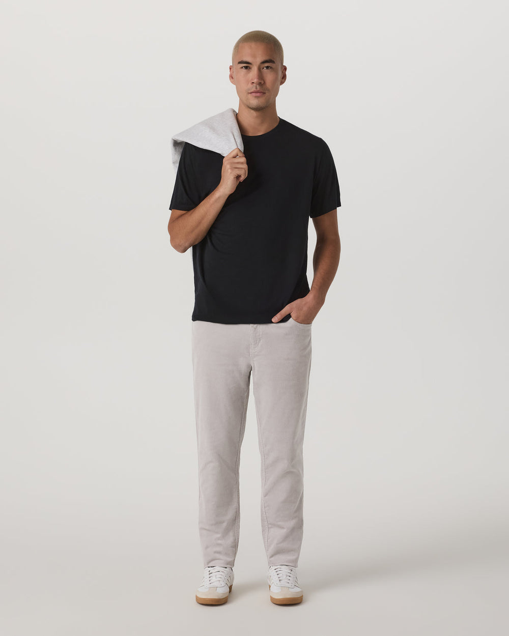Short Sleeve Merino Wool Tee Men's Black Knit Shirt | Vuori