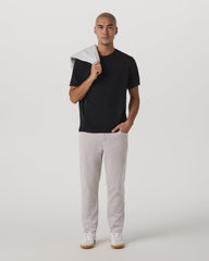 Short Sleeve Merino Wool Tee Men's Black Knit Shirt | Vuori