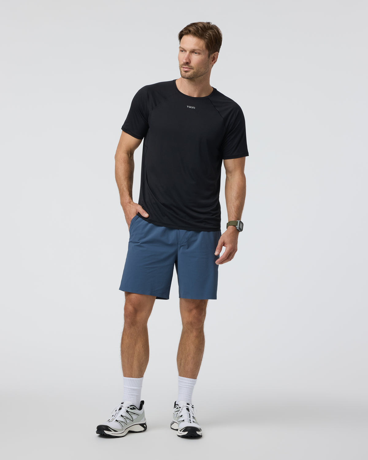 Short Sleeve Precept Tech Tee Black | Vuori Discount