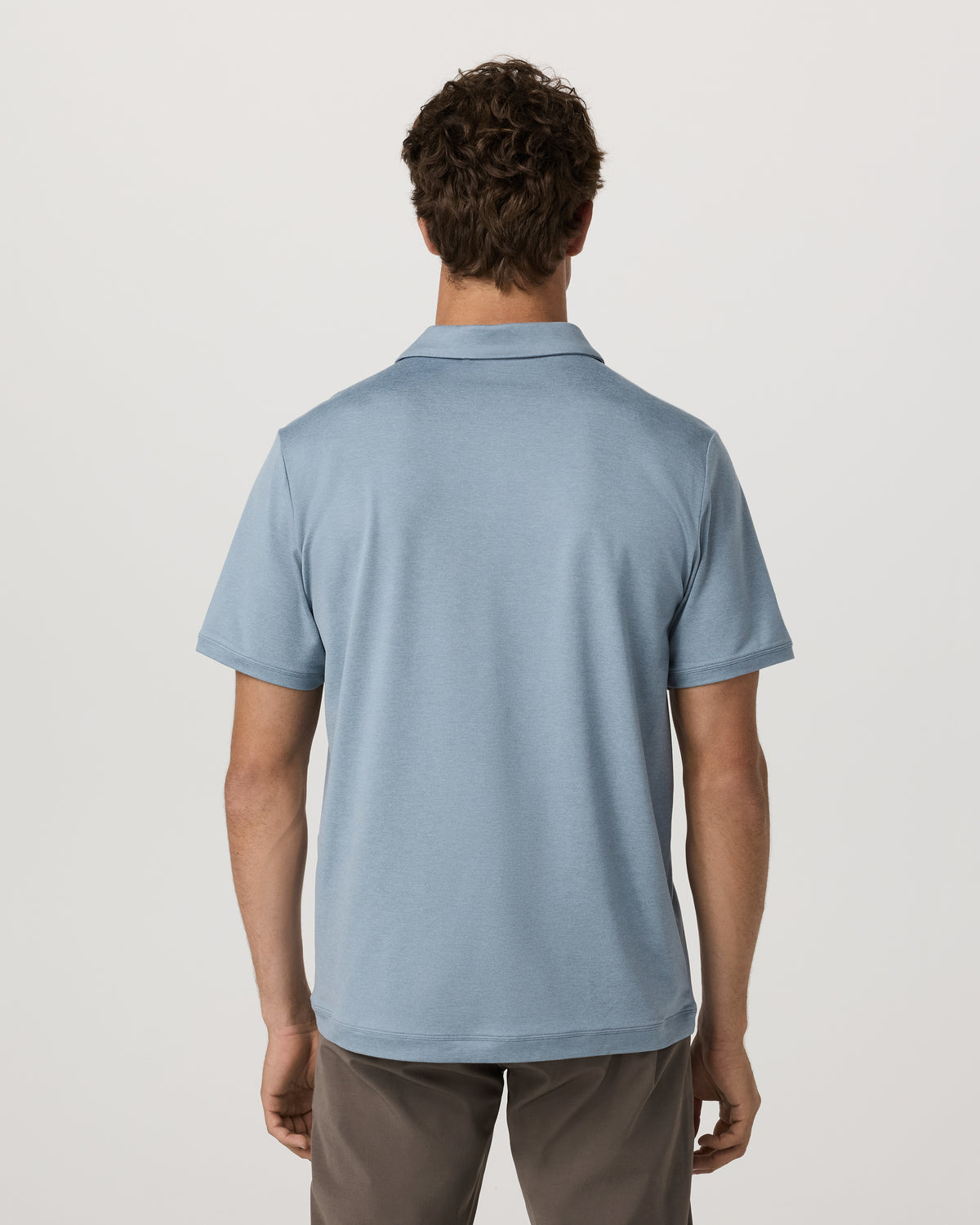 Men's Short Sleeve Ponto Performance Polo Flint Heather | Vuori Sale
