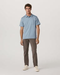 Men's Short Sleeve Ponto Performance Polo Flint Heather | Vuori Sale