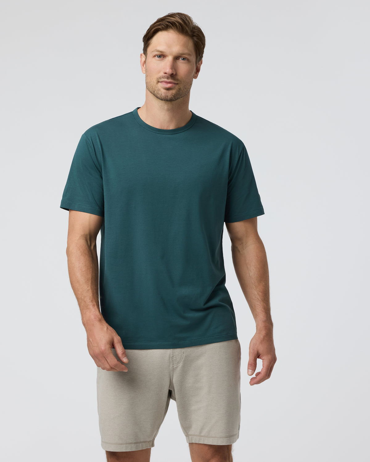 Short Sleeve Feather Tee - Relaxed Fit Deep Sea | Vuori For sale