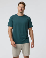 Short Sleeve Feather Tee - Relaxed Fit Deep Sea | Vuori For sale