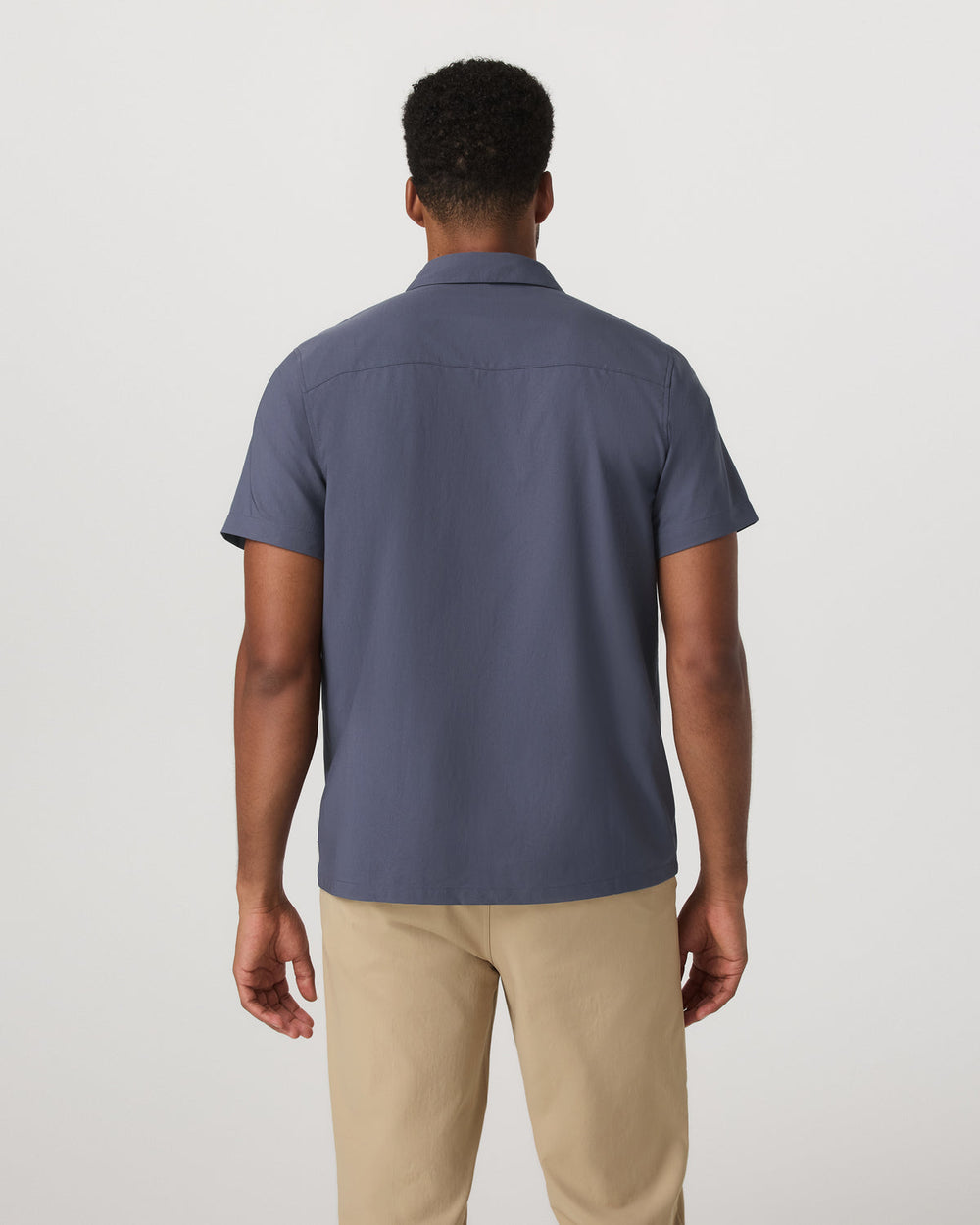 Short Sleeve Manhattan Button Down Men's Azure Shirt | Vuori Online