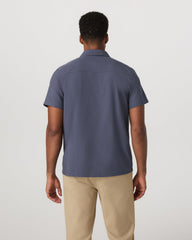 Short Sleeve Manhattan Button Down Men's Azure Shirt | Vuori Online