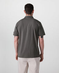 Short Sleeve Feather Polo Warm Grey | Vuori Outlet