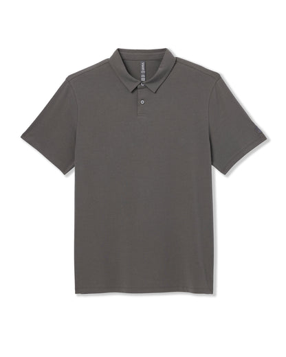 Short Sleeve Feather Polo Warm Grey | Vuori Outlet