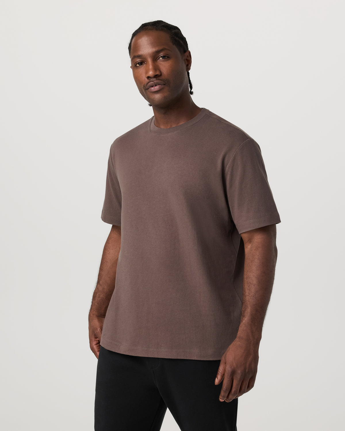 Men's Short Sleeve Heavyweight Cotton Tee Huckleberry | Vuori US