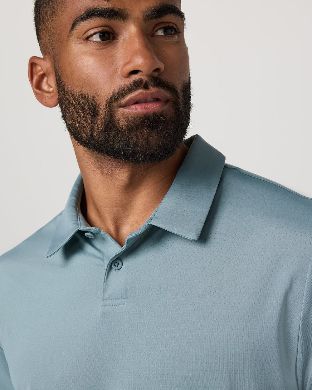 Short Sleeve Viewpoint Polo 2.0 Men's Mist Polo Shirt | Vuori Discount