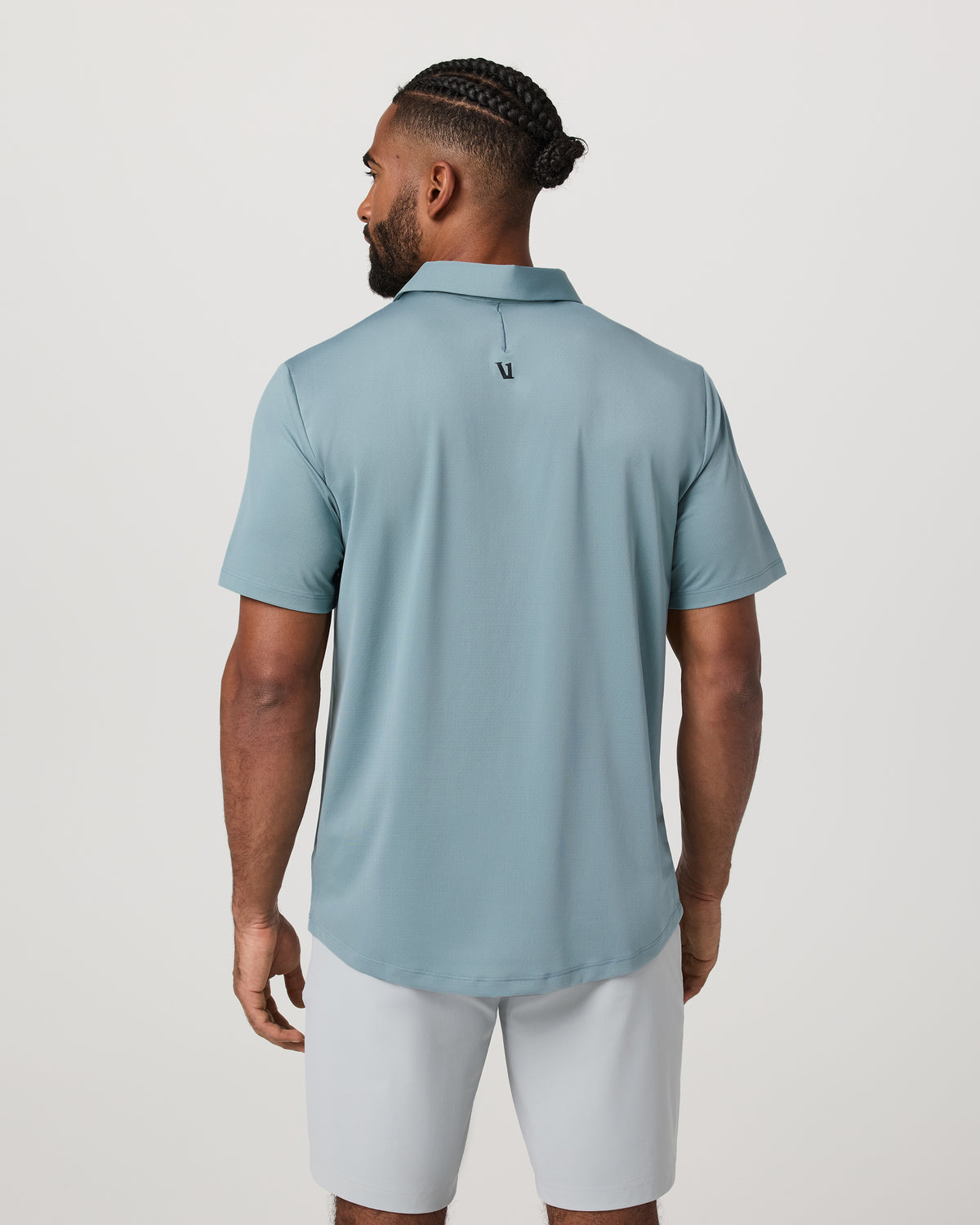 Short Sleeve Viewpoint Polo 2.0 Men's Mist Polo Shirt | Vuori Discount