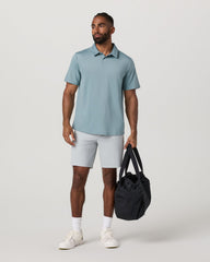 Short Sleeve Viewpoint Polo 2.0 Men's Mist Polo Shirt | Vuori Discount
