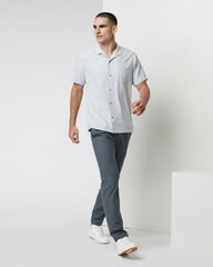 Seaport Button Down Men's Sky Grey Short-Sleeve | Vuori Sale
