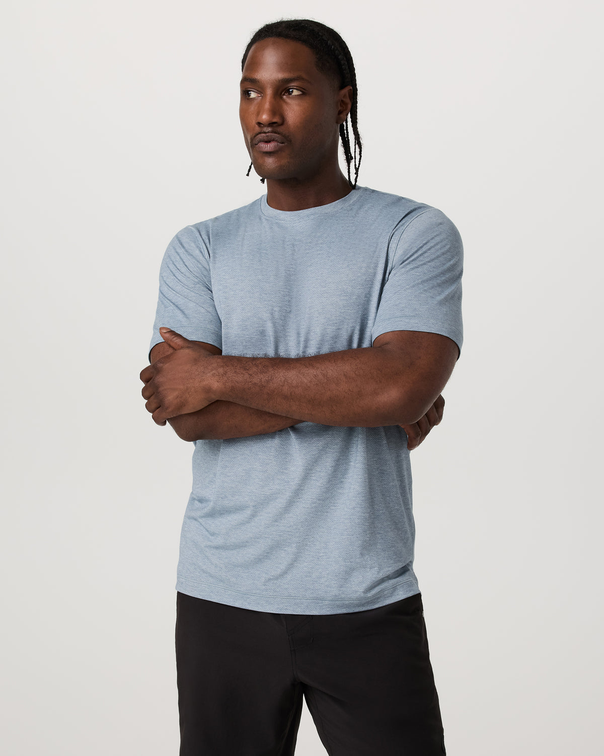 Short Sleeve Everyday Tee Men's Sea Glass Heather Tee | Vuori On sale