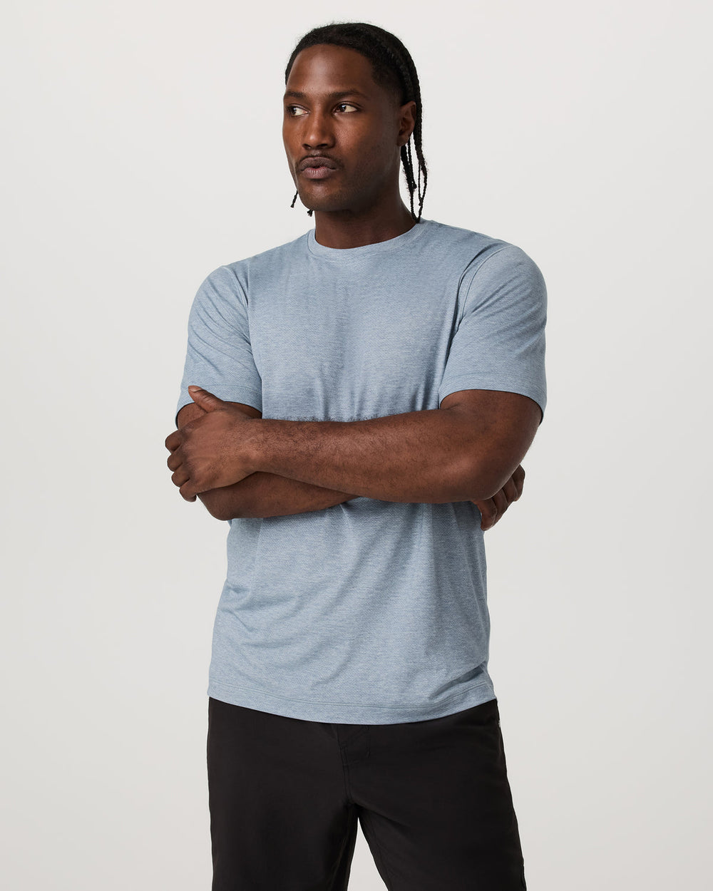 Short Sleeve Everyday Tee Men's Sea Glass Heather Tee | Vuori On sale