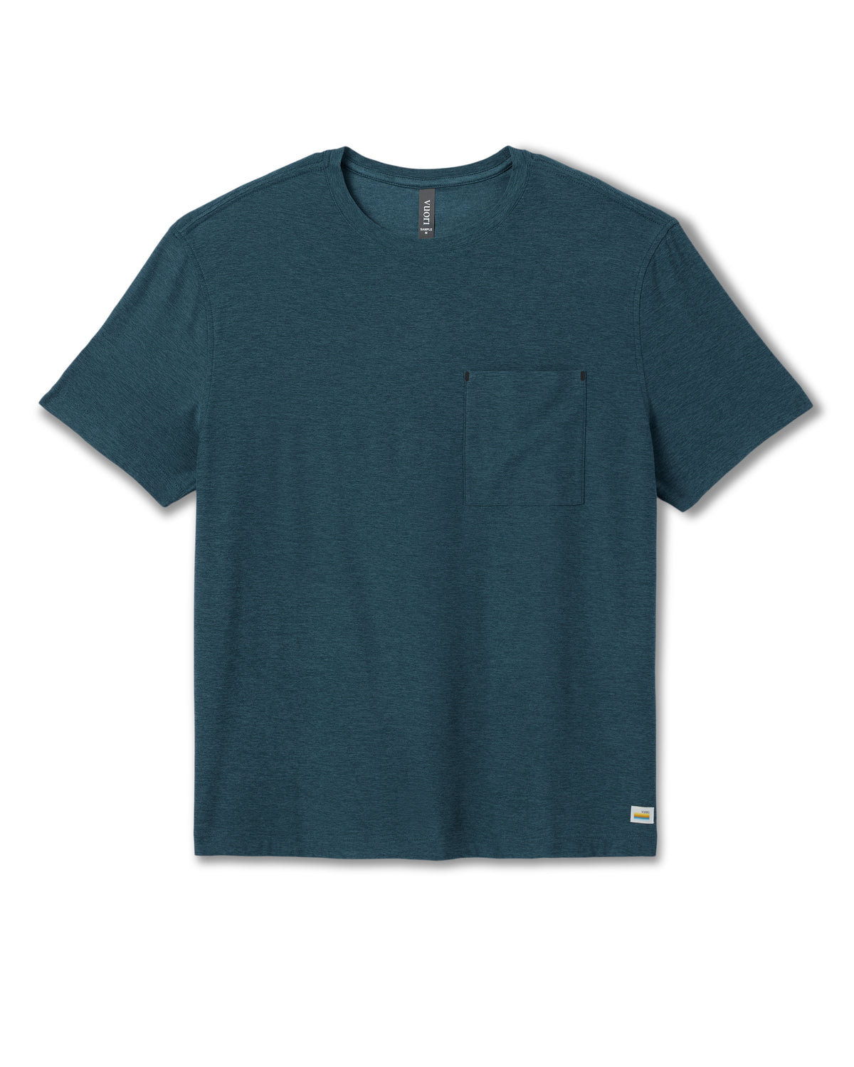 Short Sleeve Strato Pocket Tee - Relaxed Fit Light Deep Sea Heather | Vuori For sale
