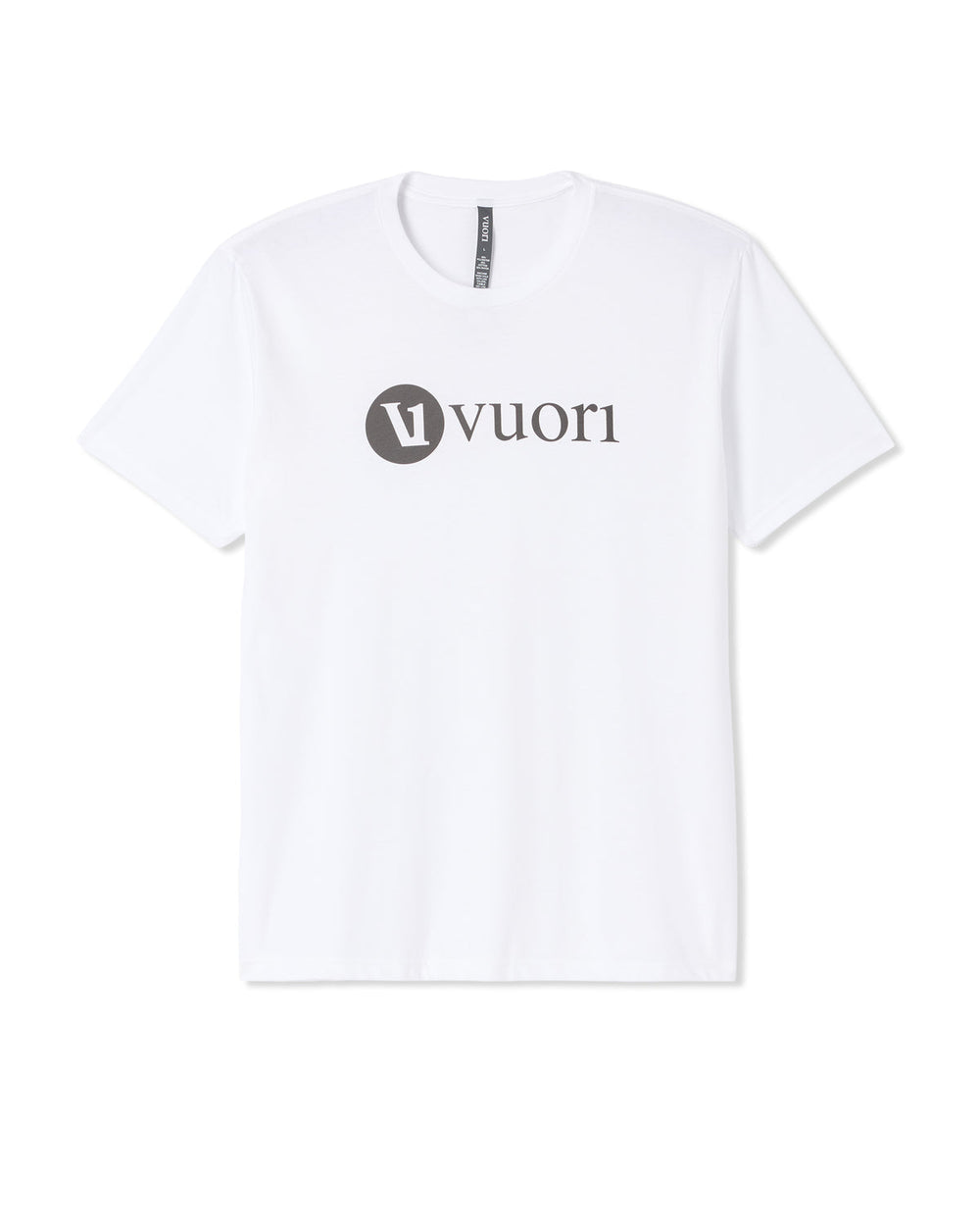 V1 Vuori Wordmark Logo Tee Men's White Logo T-Shirt | Vuori Online