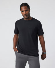 Men's Feather Pocket Tee Black Short-Sleeve Tee | Vuori Outlet